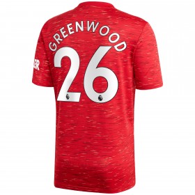 Maillot de Foot Manchester United Mason Greenwood 26 Domicile 2020/21